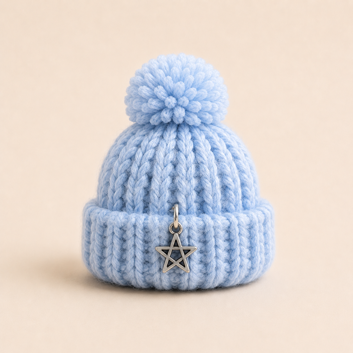 Ezüstös Ötágú Csillag Charm