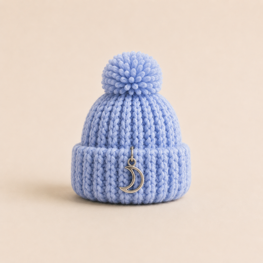 Ezüstös Félhold Charm
