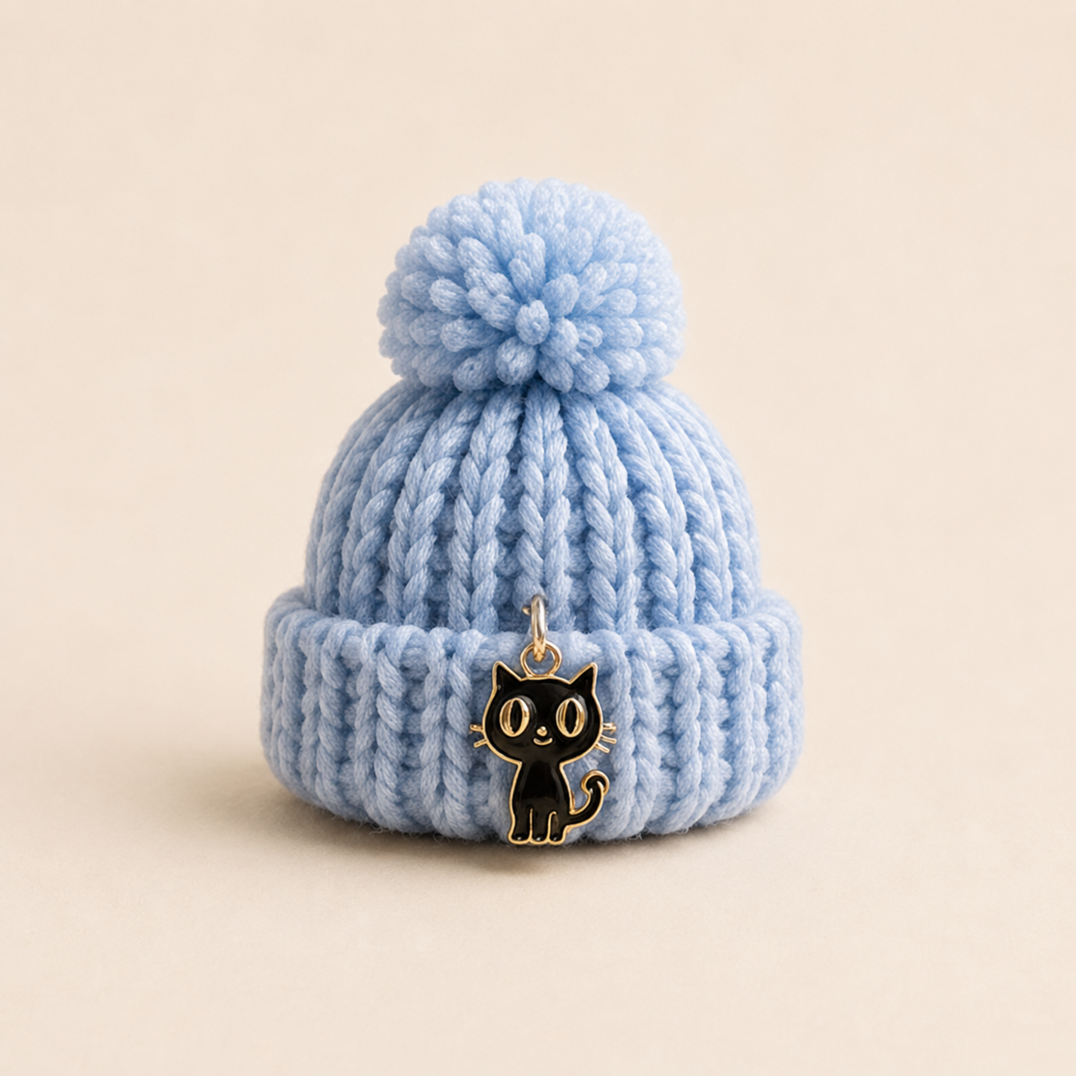 Fekete Cica Charm