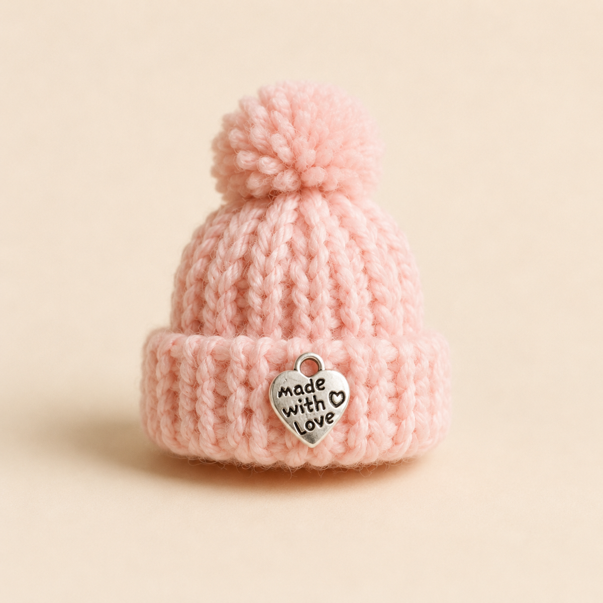 „Made with love” Szív Charm